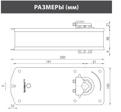 Электропривод Lufberg DA15S220 с пружинным возвратом 15 Нм