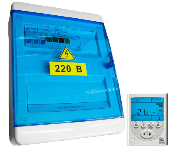 Шкаф управления вентиляционной установкой с водяным нагревателем EASYLINE WS-3/15.0