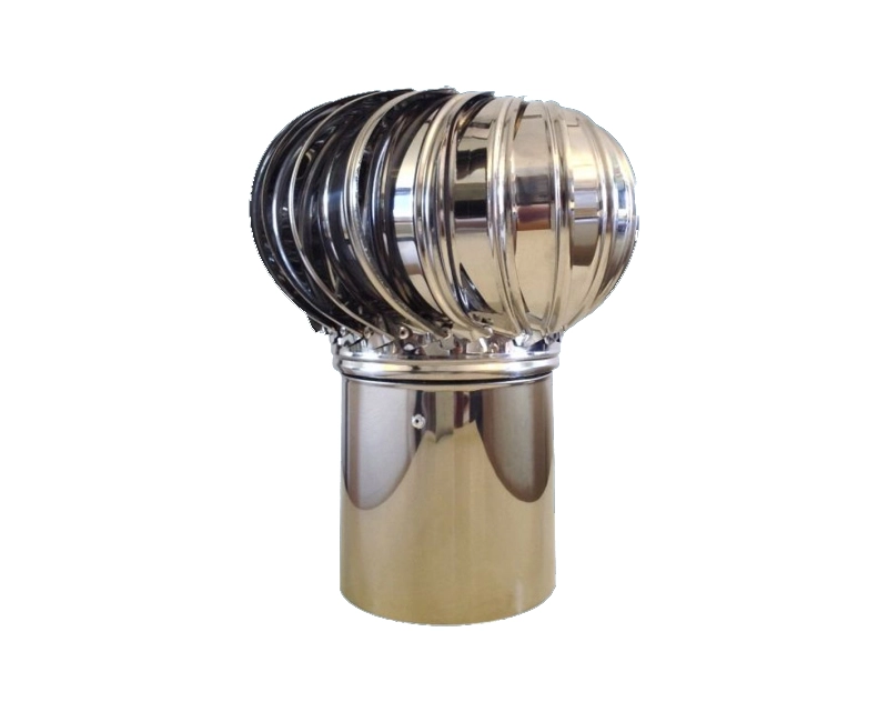 Турбодефлектор вытяжной вентиляции из нерж стали TD-125