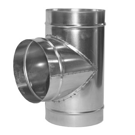 Тройник оцинкованный 90° Ø110