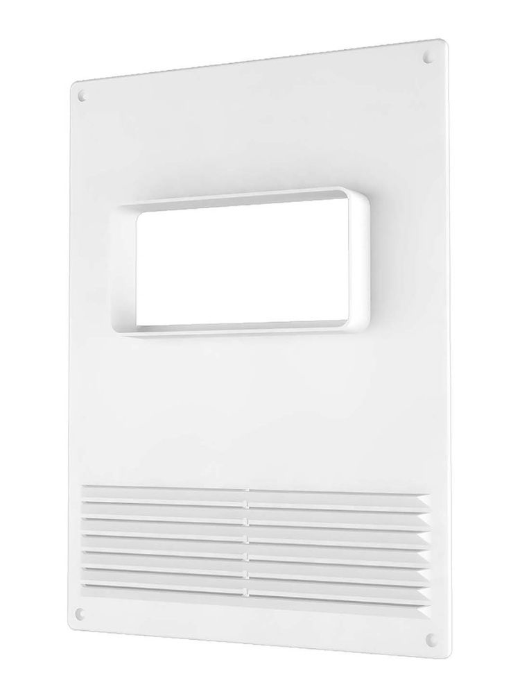 Площадка торцевая ПТГР фланец 60х120 горизонтальная решетка 180х250 пластик ERA