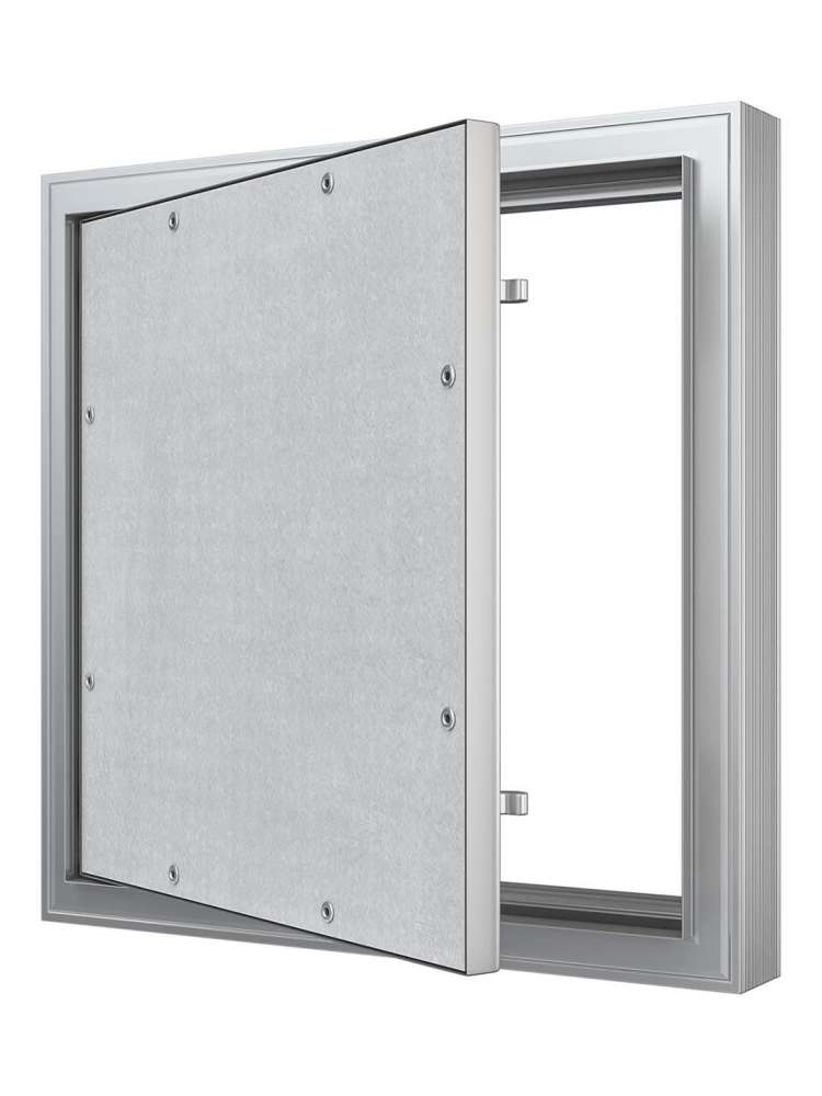 Люк ревизионный D C ERAmo Comfort 300х400 скрытый монтаж усиленная петля алюминий EVECS