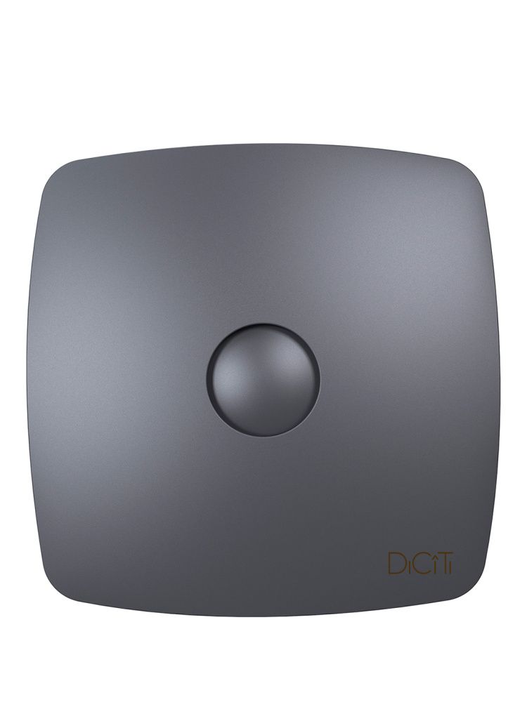 Вентилятор накладной RIO D100 обратный клапан Dark gray metal DICITI