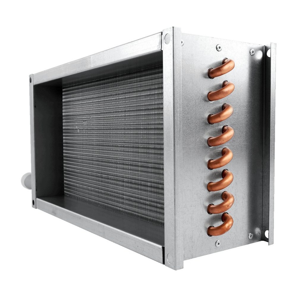 Водяной нагреватель для прямоугольных каналов ZILON ZWS 400x200-3