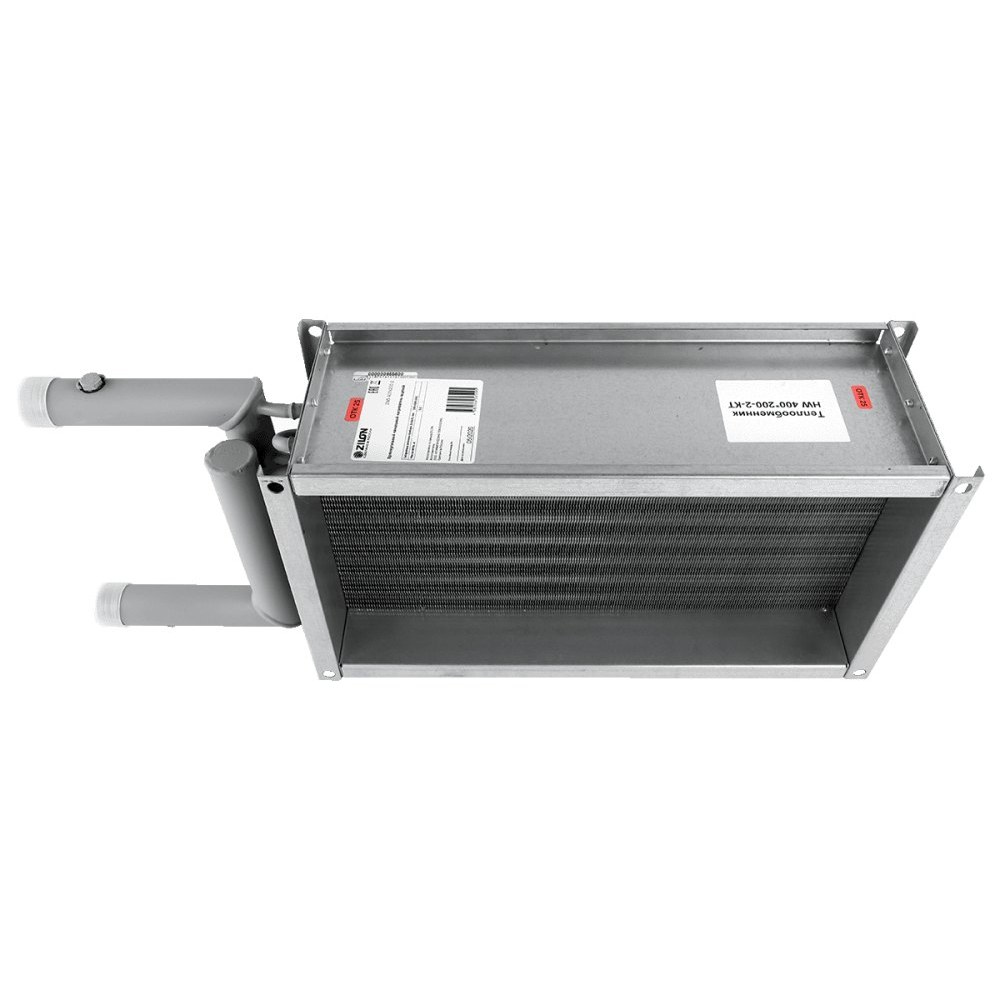 Водяной нагреватель для прямоугольных каналов ZILON ZWS 800x500-3